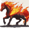 Fire Horse Animation Diamond Painting