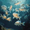 Fish School Koi Carps Diamond Painting