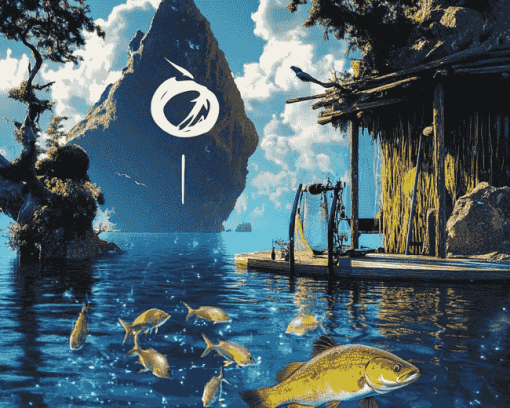 Fishing Planet Video Game Diamond Painting