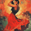 Flamenco Dance Passion Diamond Painting