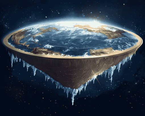 Flat Earth Space Art Diamond Painting