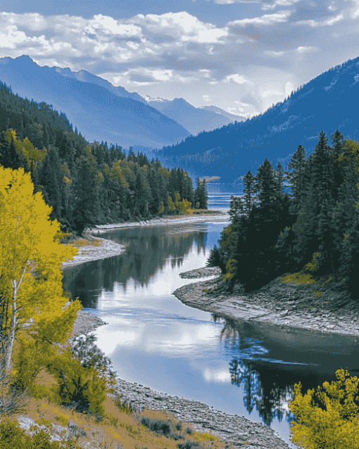 Flathead Lake Scenic Diamond Painting