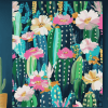 Floral Cactus Blossoms Diamond Painting