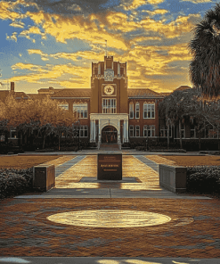 Florida State University Skyline Diamond Painting