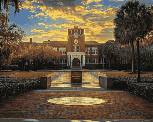 Florida State University Skyline Diamond Painting