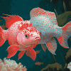 Flowerhorn Fish Beauty Diamond Painting