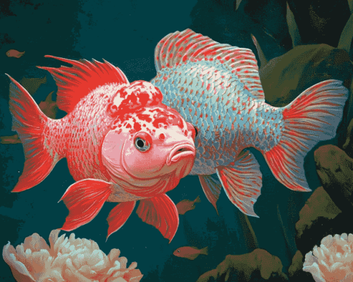 Flowerhorn Fish Beauty Diamond Painting