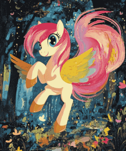 Fluttershy Animation Fan Art Diamond Painting