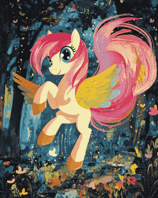 Fluttershy Animation Fan Art Diamond Painting