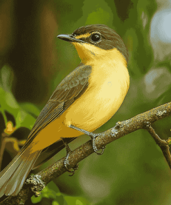 Flycatcher Birds Diamond Painting