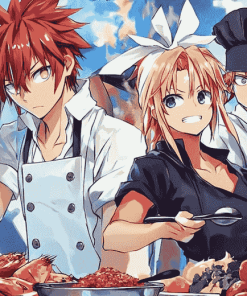 Food Wars Anime Diamond Painting