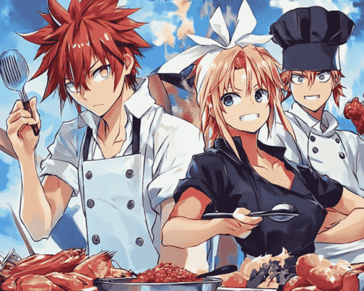 Food Wars Anime Diamond Painting