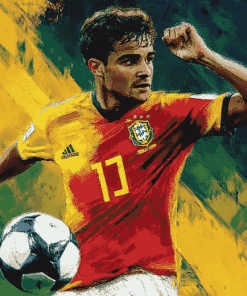 Football Star Gavi Diamond Painting