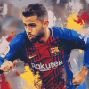 Football Star Jordi Alba Diamond Painting