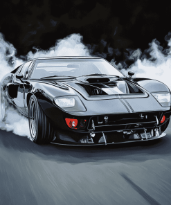 Ford GT Cats Diamond Painting