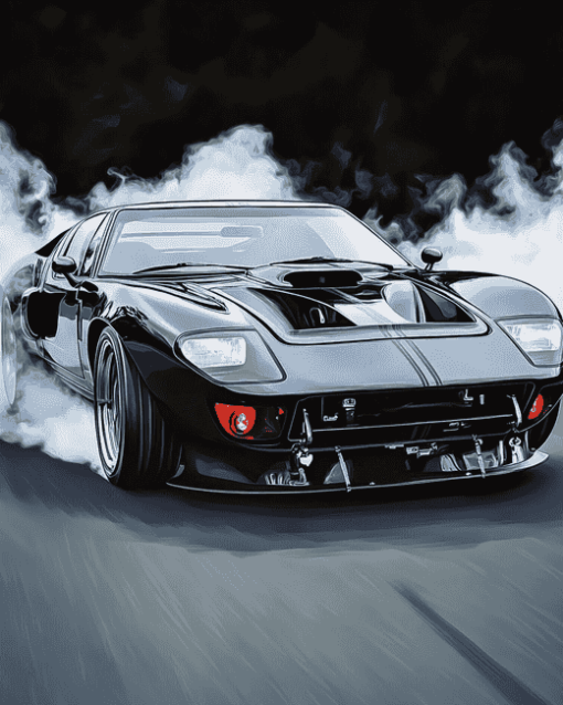 Ford GT Cats Diamond Painting