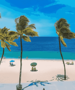 Fort Lauderdale Beach Seascape Diamond Painting