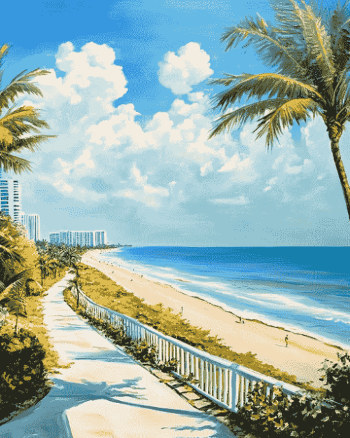 Fort Lauderdale Seascape Diamond Painting