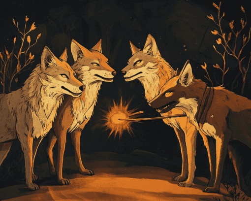 Four Souls Coyote Animations Diamond Painting