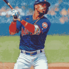 Francisco Lindor Baseball Icon Diamond Painting