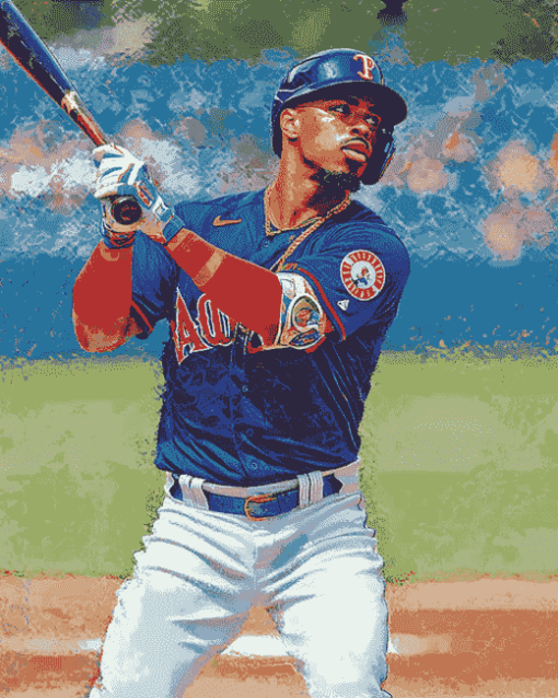 Francisco Lindor Baseball Icon Diamond Painting