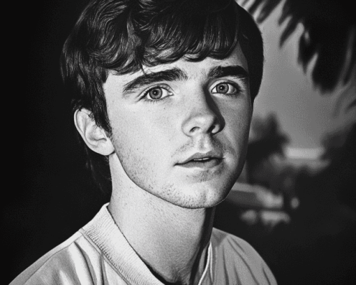 Freddie Highmore Monochrome Diamond Painting