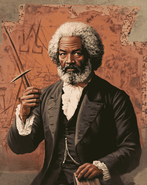 Frederick Douglass Vintage Diamond Painting