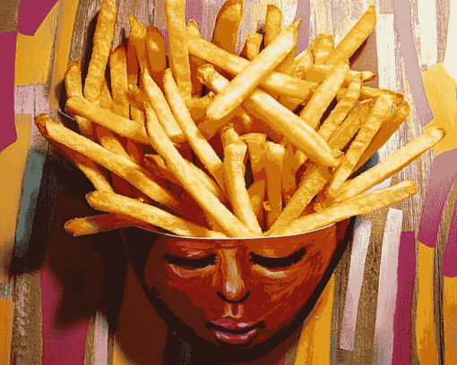 French Fries Inspired Diamond Painting