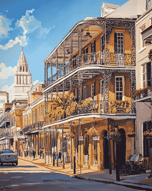 French Quarter New Orleans USA Diamond Painting