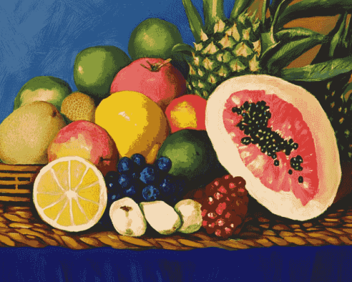 Frida Kahlo Fruit Still Life Diamond Painting