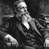 Friedrich Engels Black And White Diamond Painting