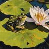 Frog & Lily Pad Scenes Diamond Painting