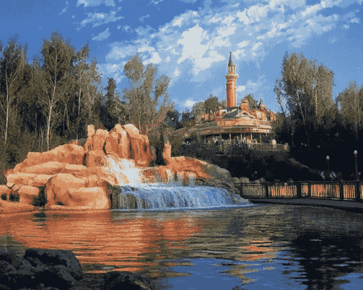 Frontierland Bay Lake Diamond Painting