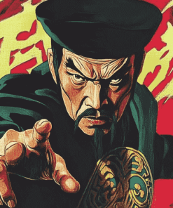 Fu Manchu Anime Diamond Painting