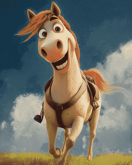 Funny Cartoon Horse Creations Diamond Painting