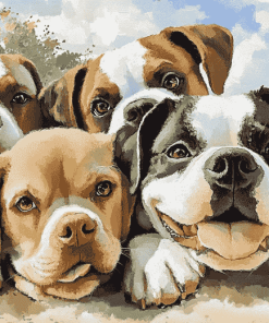 Funny Dogs Puppy Diamond Painting