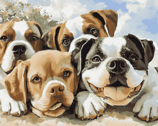 Funny Dogs Puppy Diamond Painting