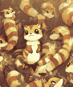 Furret Pokemon Art Diamond Painting