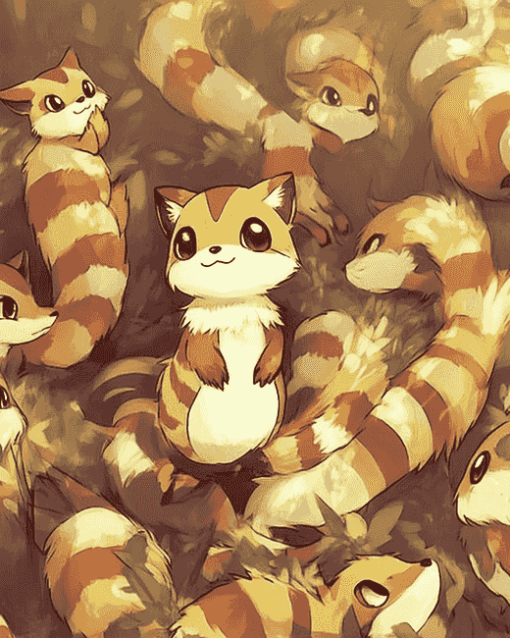 Furret Pokemon Art Diamond Painting