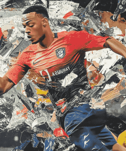 Gabriel Magalhaes Football Diamond Painting