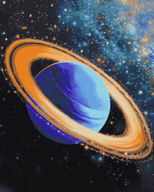 Galactic Planet Ring Diamond Painting