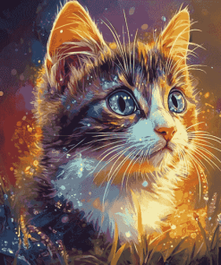 Galaxy Kitty Colorful Diamond Painting