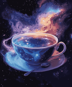 Galaxy Space Tea Diamond Painting