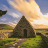 Gallarus Oratory Dingle at Sunset Diamond Painting