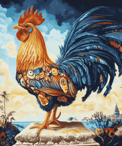 Gamecock Chicken Diamond Painting