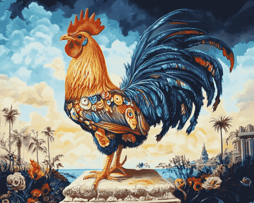 Gamecock Chicken Diamond Painting