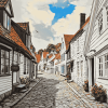 Gamle Stavanger Norway Diamond Painting