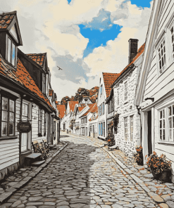 Gamle Stavanger Norway Diamond Painting