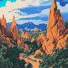 Garden Gods Colorado Landscape Diamond Painting