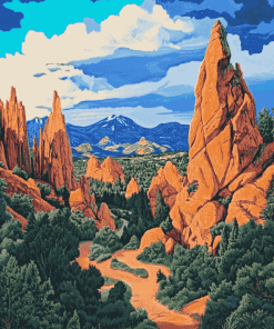 Garden Gods Colorado Landscape Diamond Painting